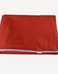 Two-coloured tablecloth Brick red/Light blue