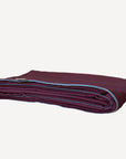 Two-coloured tablecloth Aubergine/Light blue