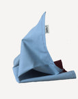 Two-coloured napkins Aubergine/Light blue, package of two
